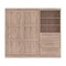 Bestar Pur Full Murphy Bed and Storage Unit with Drawers (95W) in rustic brown 26891-000009 - alternate 4